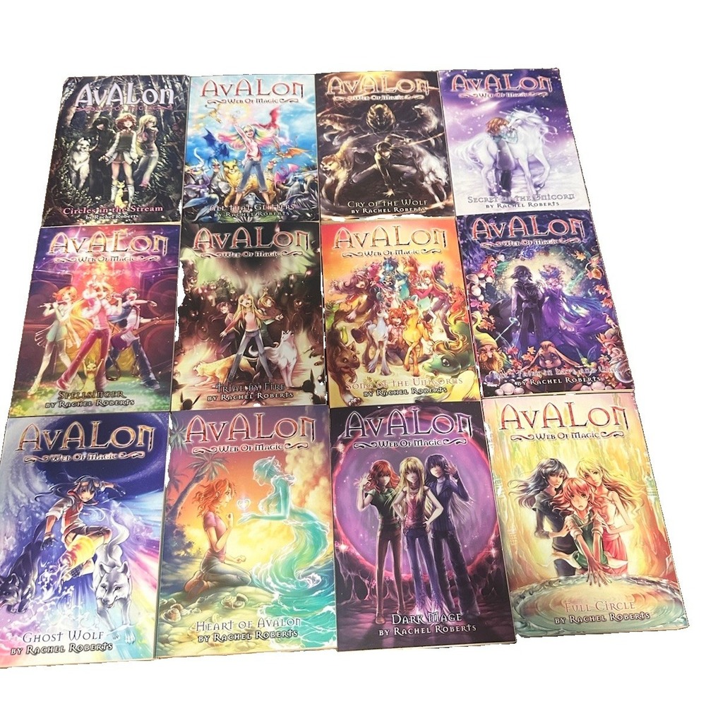 Avalon Web of Magic Series Complete Set 12 Books Rachel Roberts Fantasy Rare